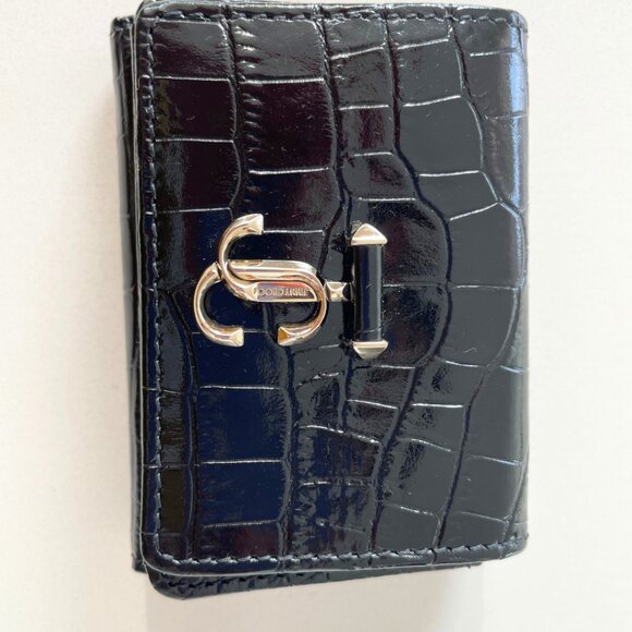 Jimmy Choo NEMO Wallet – Black Croc-Embossed Leather (Brand New) - Picture 3 of 9